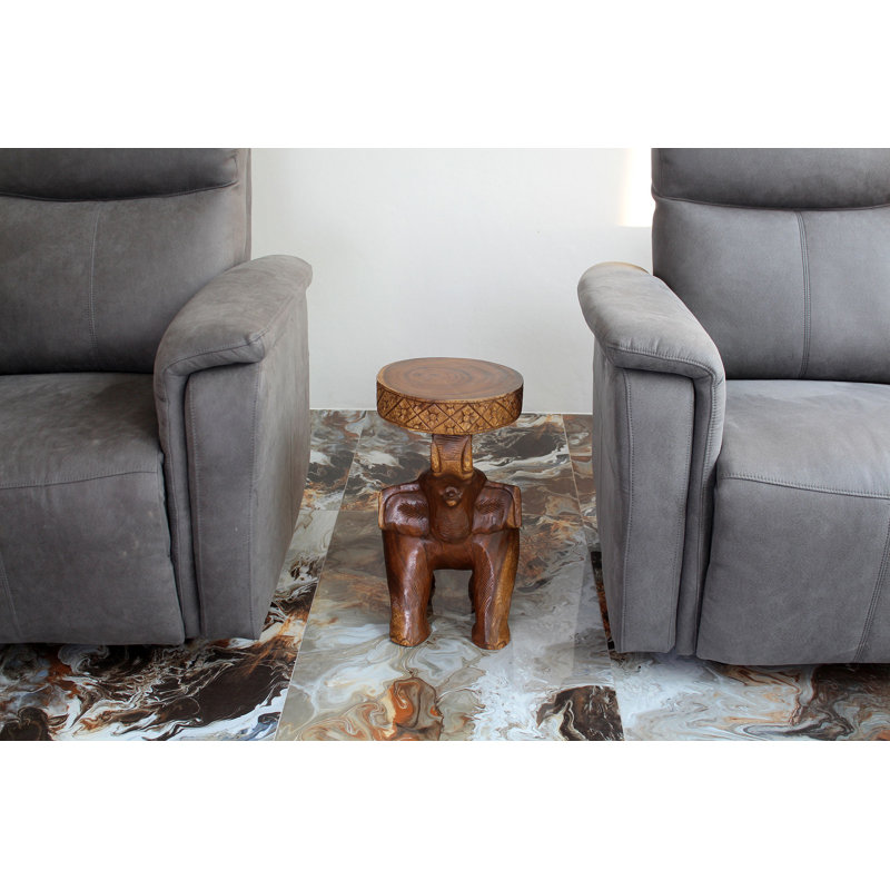 Nesochi Solid Wood End Table