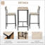 Ensemble de 3 tables de bar et chaises