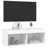 vidaXL Bedside Cabinet with LED Lights Storage Side Table Floating Nightstand-1639295850