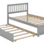 Lit plateforme simple en bois avec tiroirs-625942687