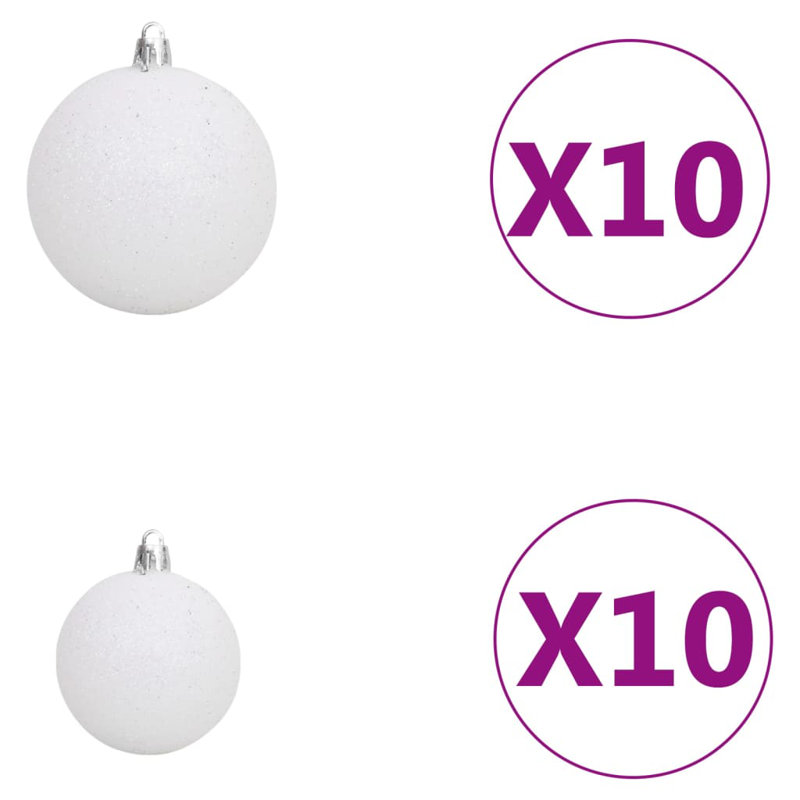 Artificial Christmas Tree with LEDs&Ball Set