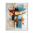 Teal Orange Bold Flow Collage - Abstract Collages Wall Clocks-99632096