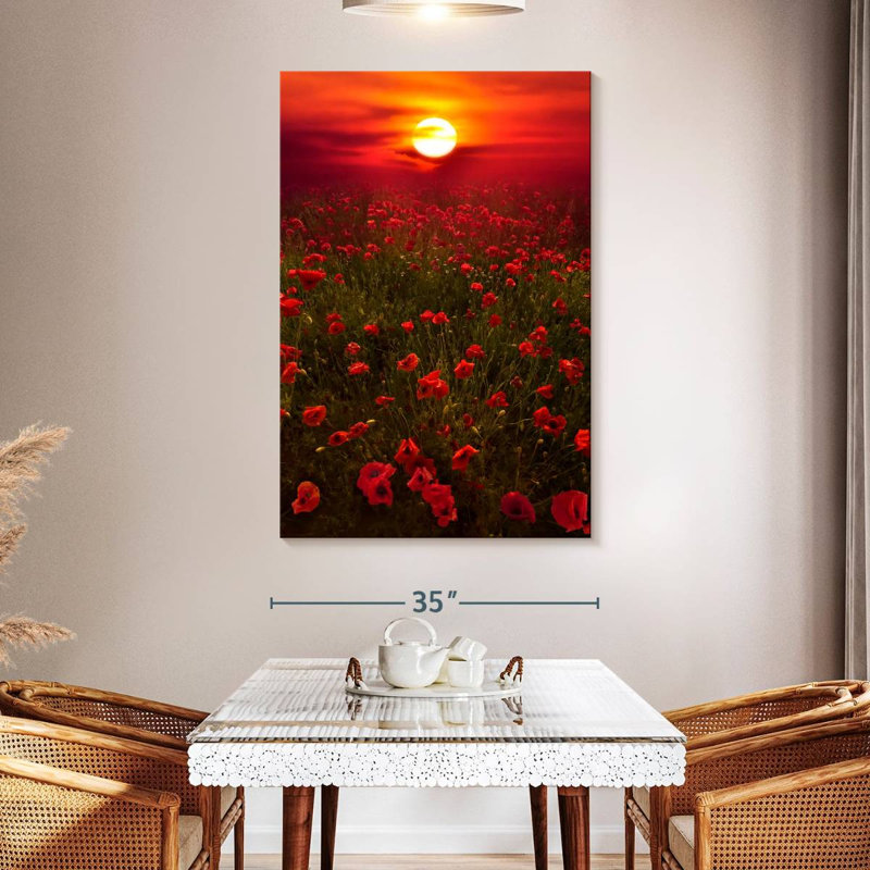 Harnek Warm Sunset Meadow, 51" H x 34" W