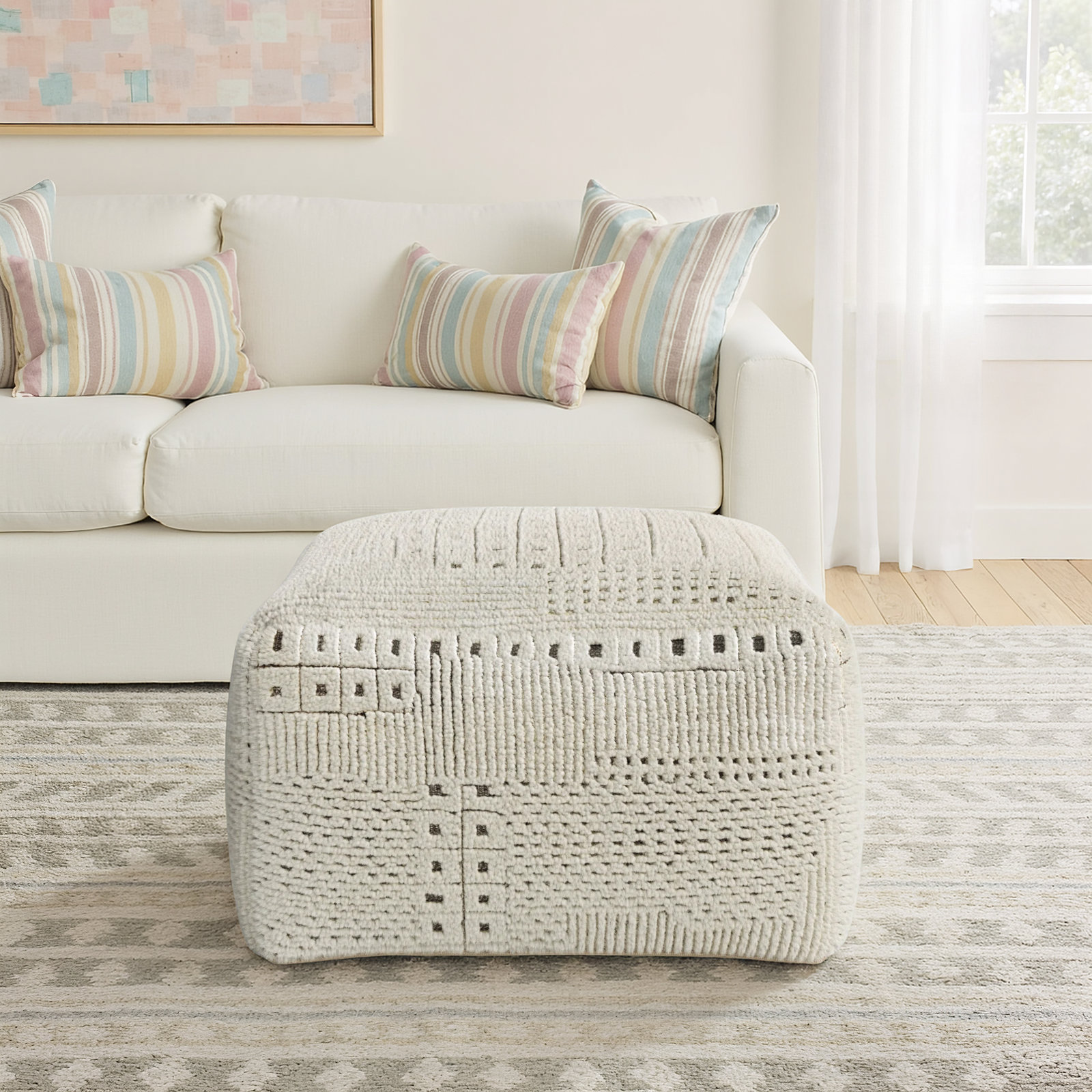 Tudor Upholstered Pouf