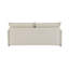 Canapé-lit modulaire en tissu beige avec 2 coussins décoratifs Elisea