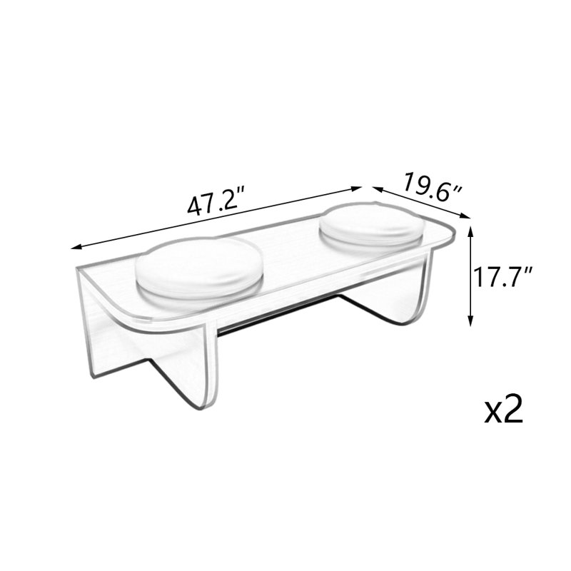Banc de restaurant moderne de style industriel