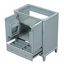 Ensemble de meuble-lavabo simple 29,5 po avec plateau en bois massif Rashiem-838033987