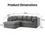 Jumbo Cord Upholstered Corner Sofa Small Back Cushion with Foot Stool -468277970-444416629