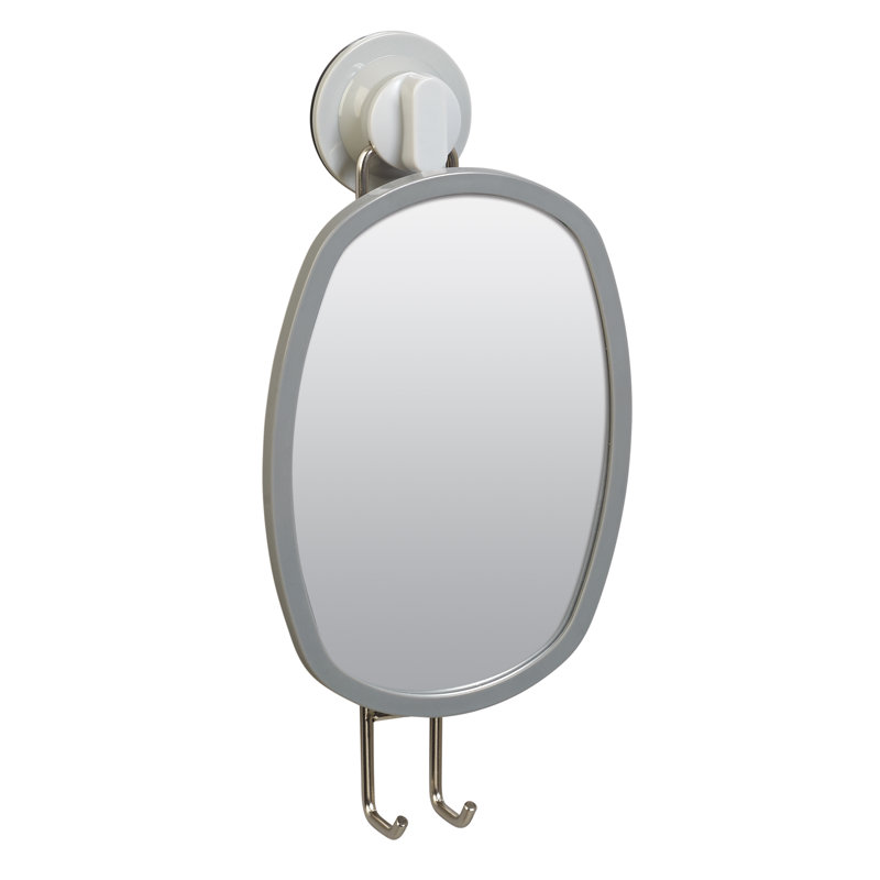 Oval Mirror with Hooks