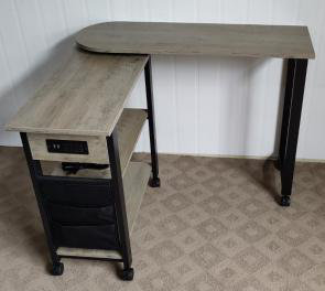 Rotating End Table, Black