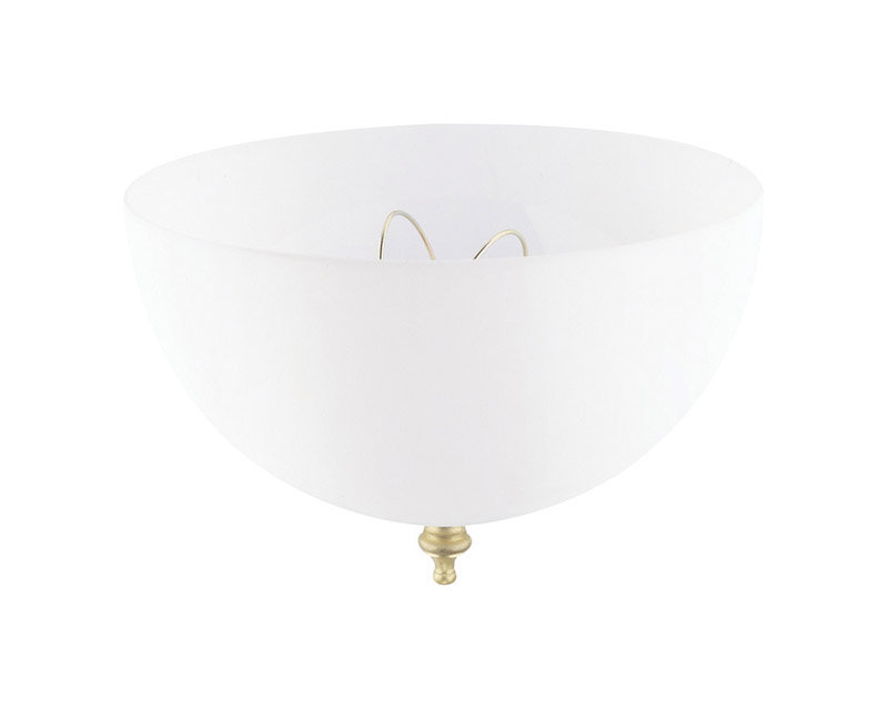 Abat-jour de ventilateur de plafond en acrylique 4 po H (à visser) en blanc