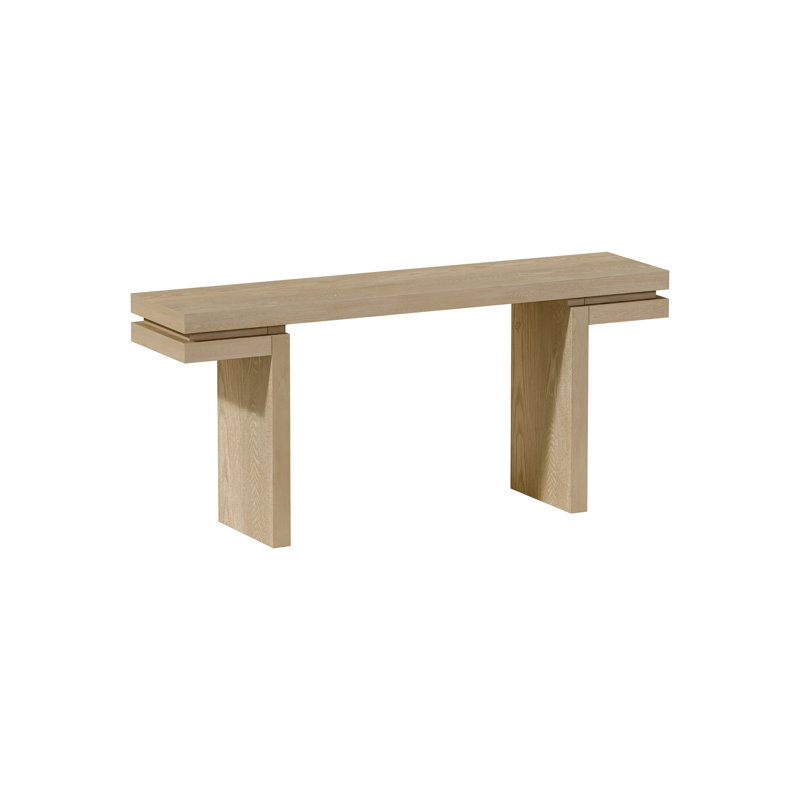 Console Table, Minimalist Table For Entryway, Living Room, Home Office, Oak