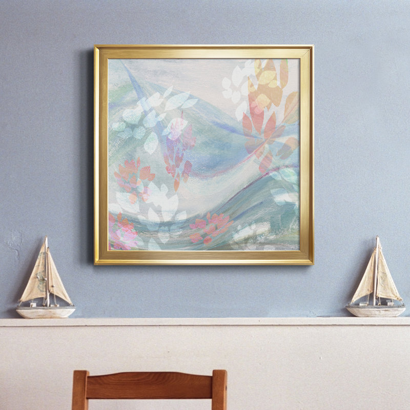 «Spring Is In The Air I», reproduction sur toile encadrée, H 34,5 po x l 34,5 po x P 1,5 po, Or