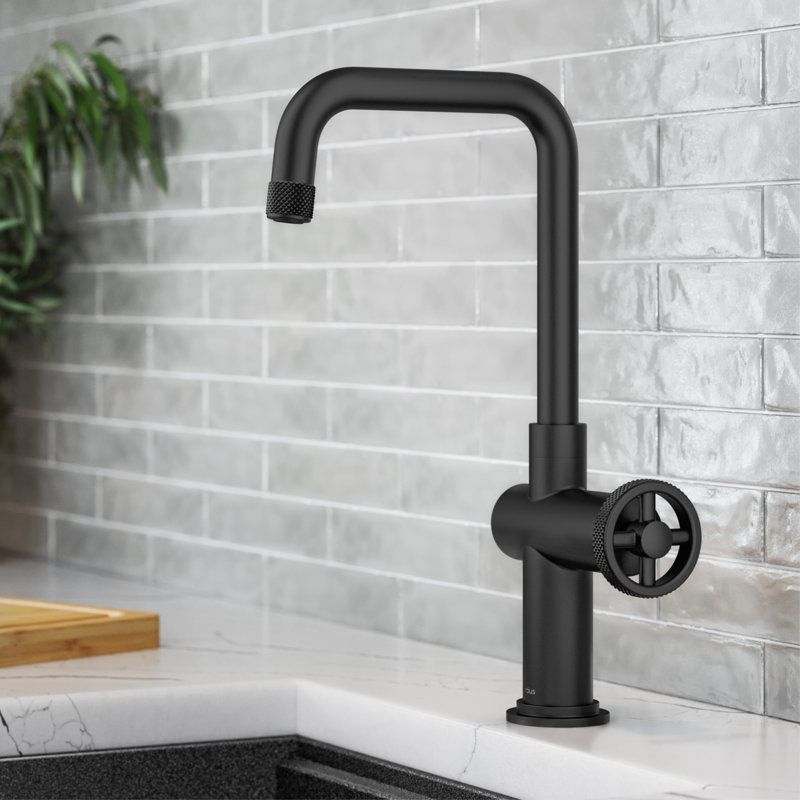 Urbix Single Handle Bar Faucet, Matte Black