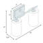 Éclairage pour meuble-lavabo à intensité variable à 2 lumières-24121750