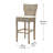 Glidden Upholstered Counter Stool