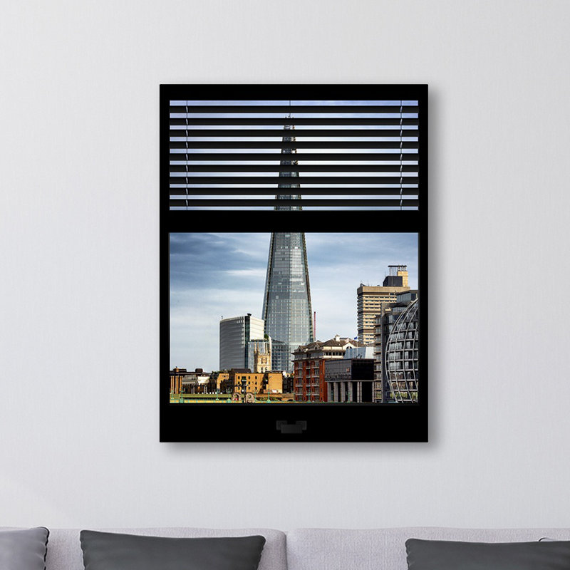 « window view the tesson », reproduction de photo sur toile tendue encadrée