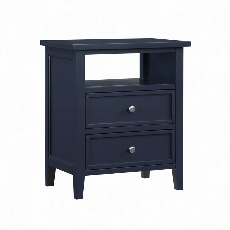 Weston Midnight Blue 2 Drawer Nightstand