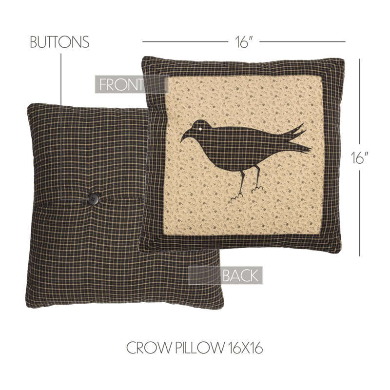 Kettle Grove Cotton Reversible Throw Pillow