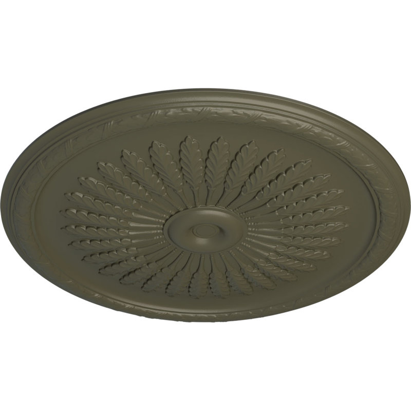 Médaillon de plafond genévrier Endurathane, 36 po x P 1 1/2 po (pour auvents jusqu'à 7 po), fini hamamélis peint à la main