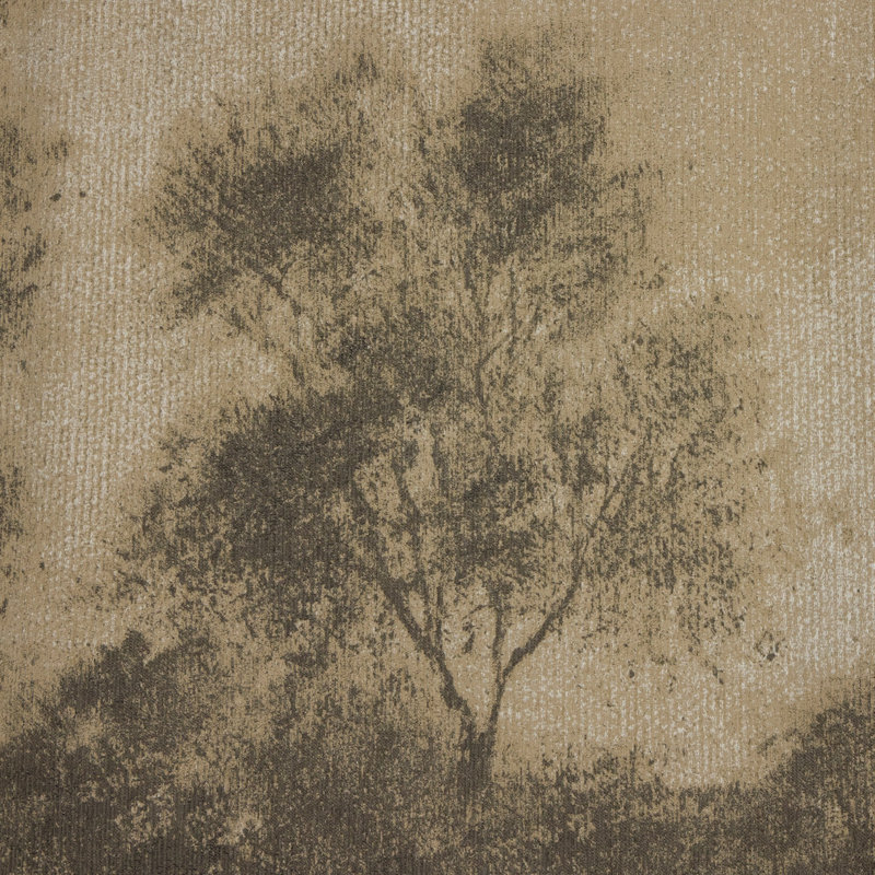 Hillside Haze By Aileen Fitzgerald And Hanger, Red Brown Oak