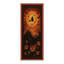 Tapis d'Halloween céleste, noir et orange, lavable à la machine, à poils courts, antidérapant-640105349