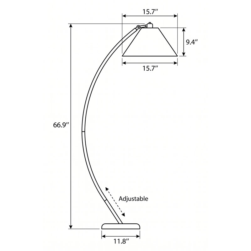 Lampe sur pied ajustable Eclipse