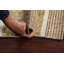 Tapis beige noué à la main de conception unique 3 pi 10 po x 5 pi 11 po New Age