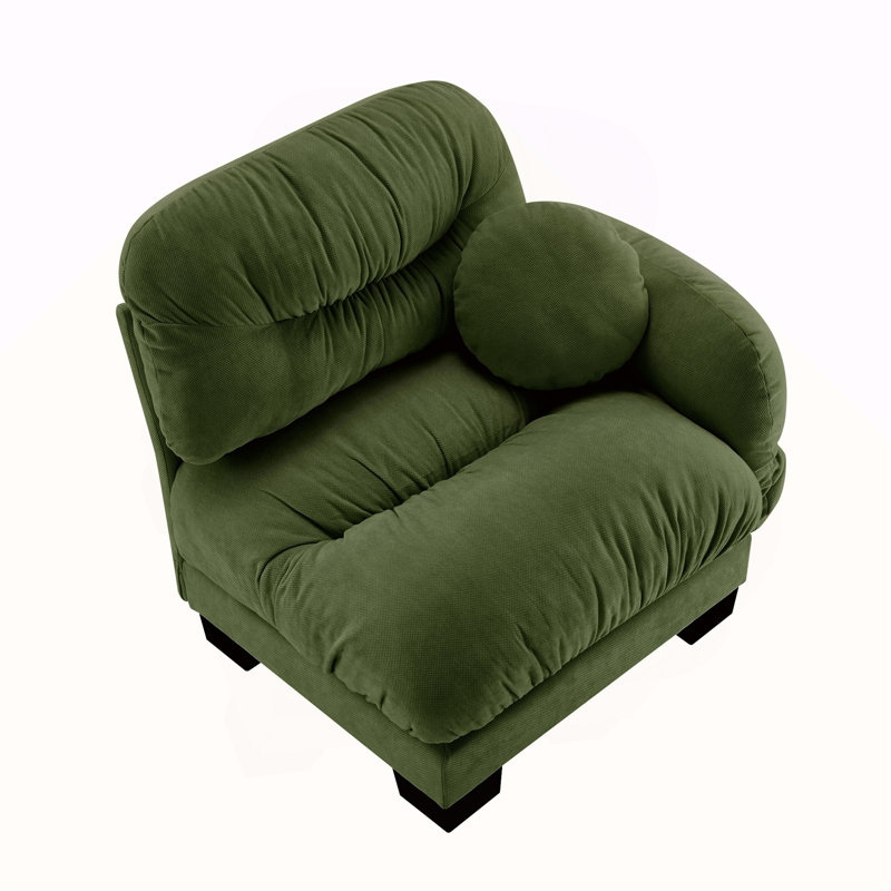 Flora Sofa RSF Chenille -Green, Green