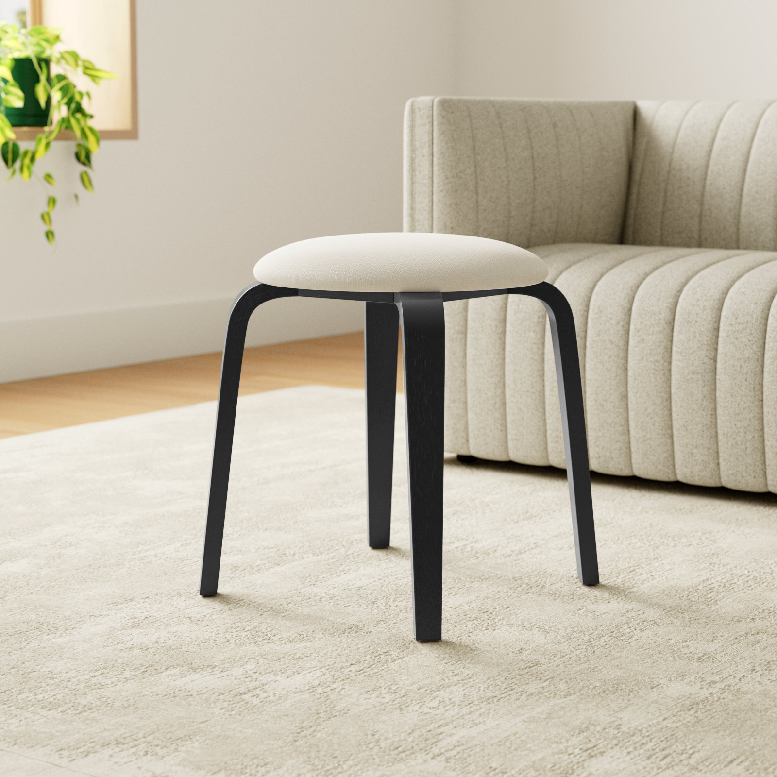 Navid Accent Stool, Black