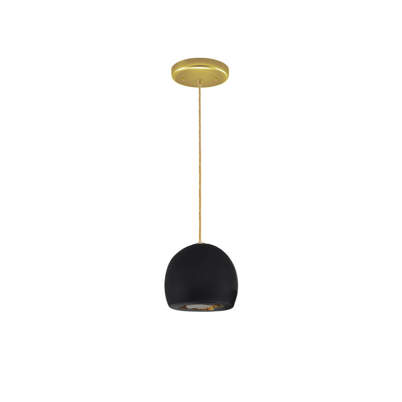 Geode 1 - Light Pendant, Matte Black/Brass