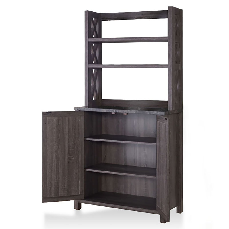 Chehalis 64'' Kitchen Pantry, Distressed Gray