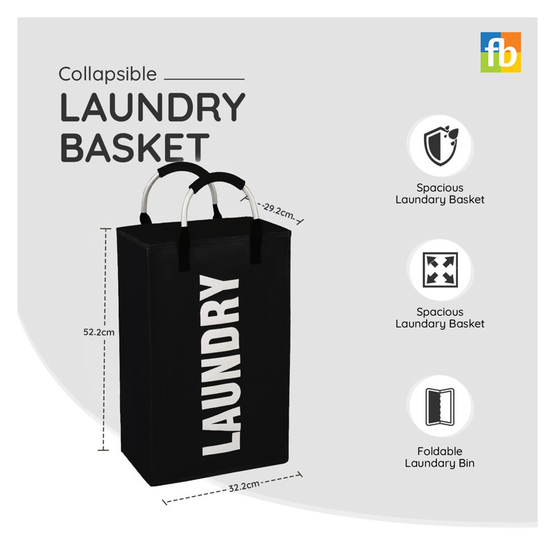 Fabric Laundry Basket with Handles