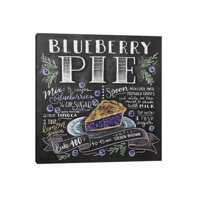 Recette de tarte aux bleuets - impression