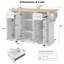54.1 " W Kitchen Cart-392290796