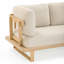 Canapé modulaire d'extérieur crème