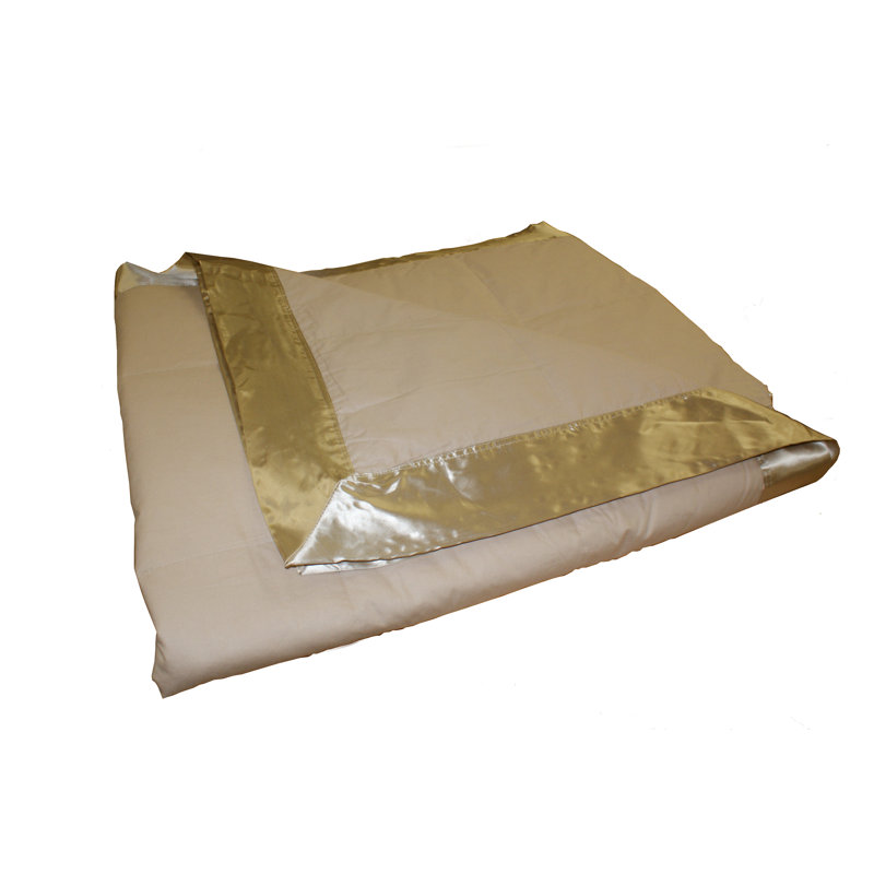 Couverture en coton lourd-poids Maholi, Taupe, Double / grand
