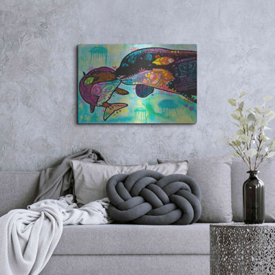Highland Dunes «Love as large as a baleine» par Dean Russo, art mural en métal