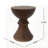 16"W Brown Concrete Outdoor Side Table