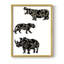 Reproduction encadrée d'animaux en safari ornementaux II-1133462005