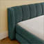 Cadre de lit rembourré avec tissu épais, cadre de lit rembourré confortable, tissu chenille, avec tête de lit et cadre de lit uni-894437615
