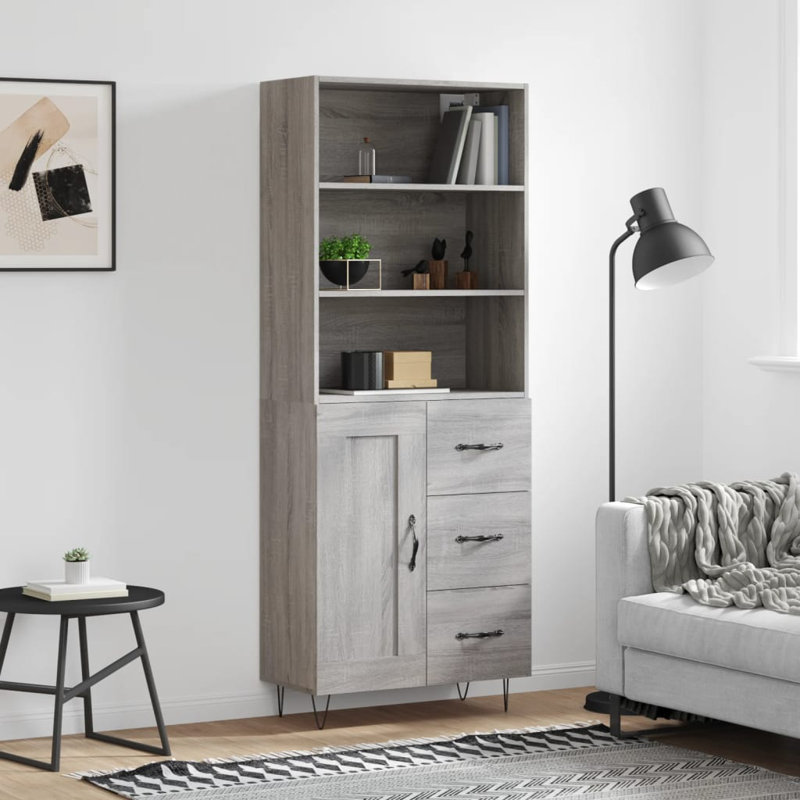 Copey 69.5cm Wide 3 Drawer, Grey Sonoma