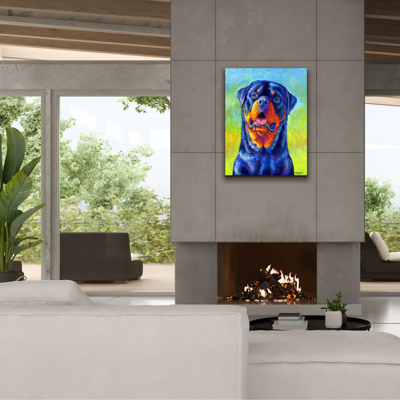 Sur toile, H 34 po x l 26 po x P 1,5 po