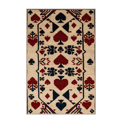 Machine Washable French Brown Area Rug