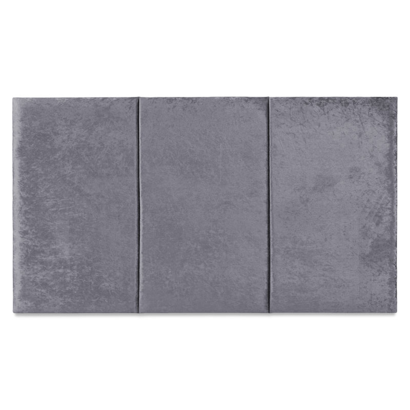 Franek Upholstered Headboard, Crushed Charcoal, Small Single (2'6)