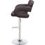 Siège brun ajustable - Base pour chaise moderne attrayante avec style de finition de dossier