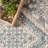 Shawna Tiled Southwestern Performance Blue Area Rug-391630441