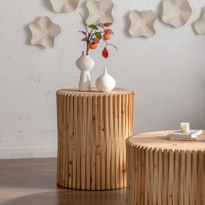 Table basse cylindrique de style rétro