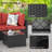 5 Pcs Outdoor Conversation Sets Outdoor Sectional Sofa W/ Cushion & Ottoman-959557559
