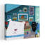 Cozy Dog Cat Home Playful Contemporary Bird Cat Dog Architecture Wall Art Print by Carla Daly - Wrapped Canvas Print-1165122351